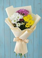 Букет школьные годы в Тюмени Букет цветов из:  Хризантемы в Тюмени