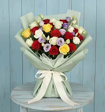 Букет Модная красотка в Тюмени Букет цветов из:  Розы в Тюмени
