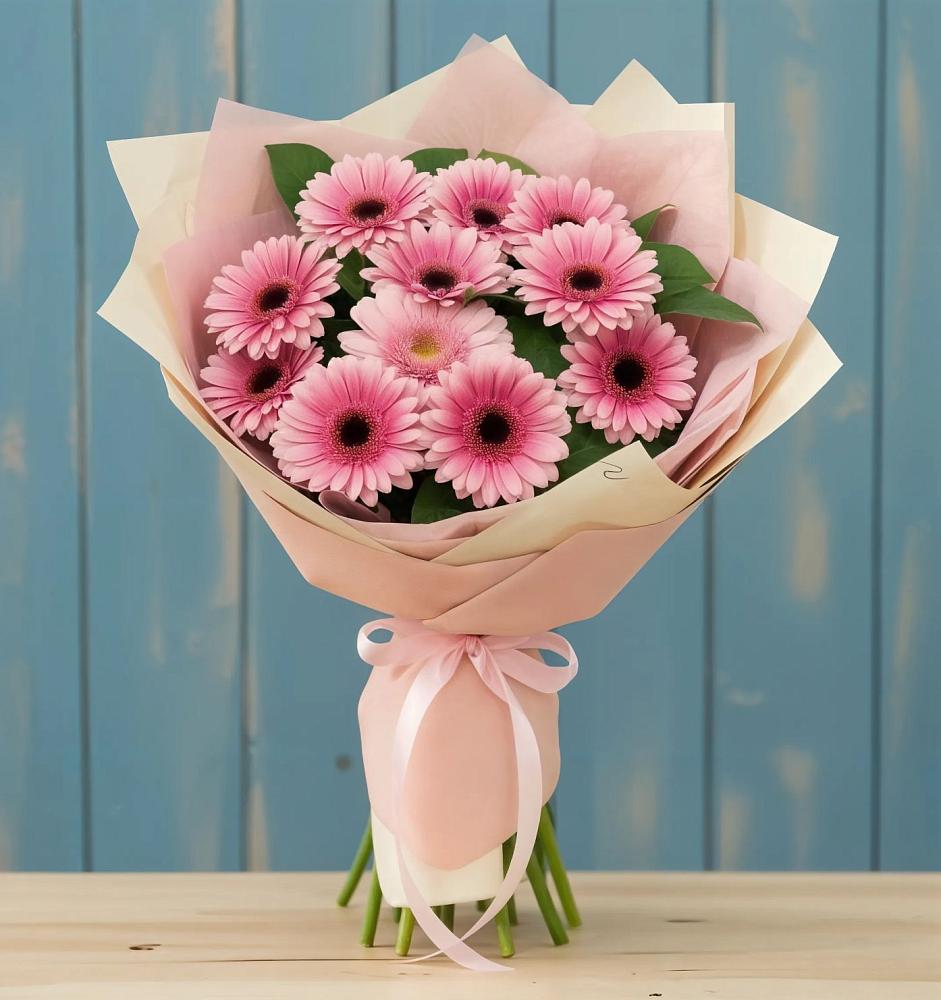 Букет пурпурно-розовый в Тюмени Букет цветов из: Герберы в Тюмени