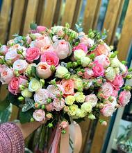Букет розовый шик в Тюмени Букет цветов из:  Розы в Тюмени