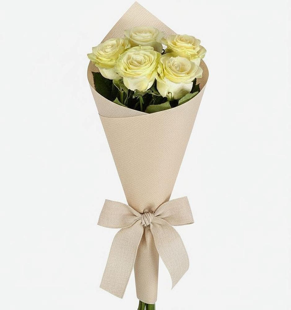 Букет белые крылья в Тюмени Букет цветов из: Розы в Тюмени