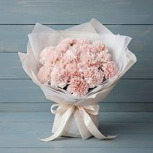 Букет розовые гвоздики в Тюмени Букет цветов из:  Гвоздики в Тюмени