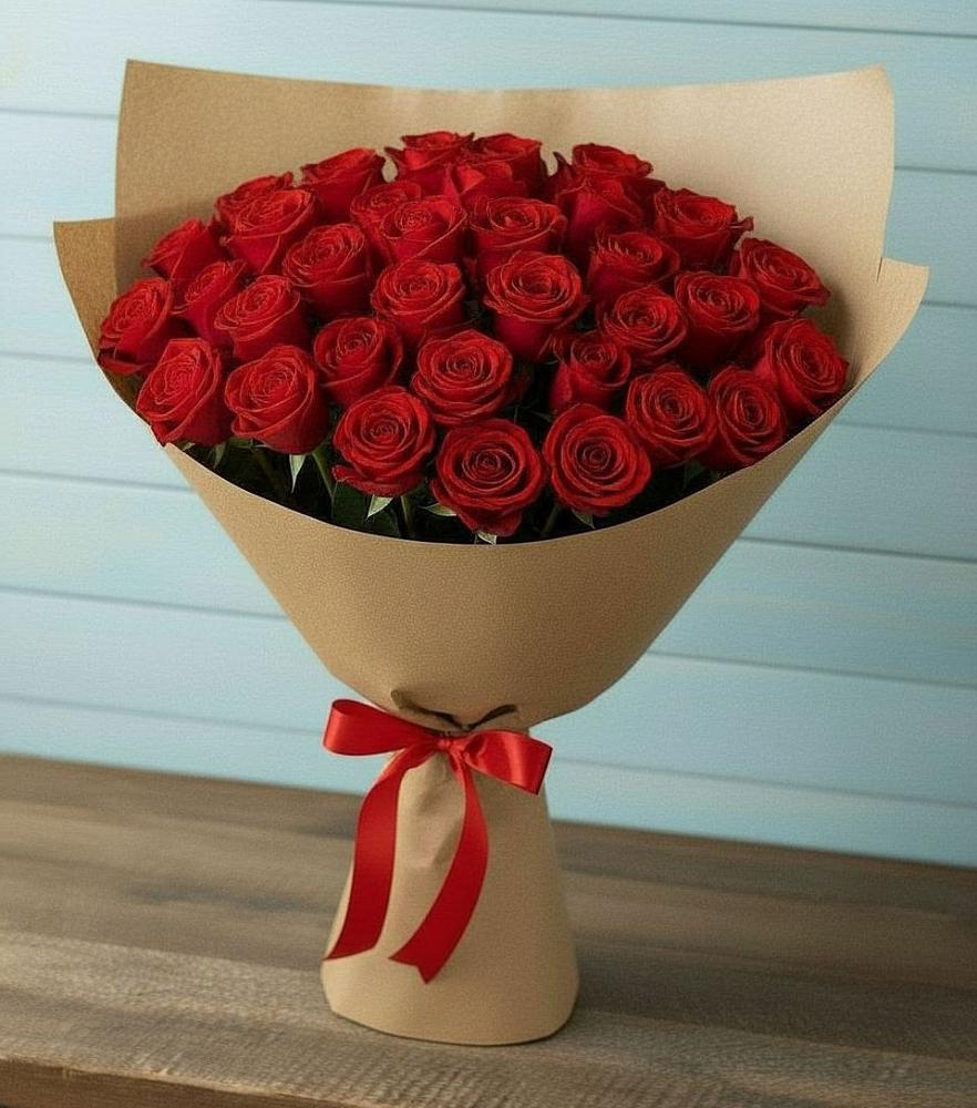 Красные розы Милано в Тюмени Букет Красные розы Милано в Тюмени