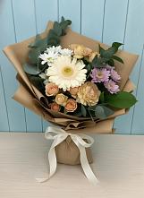 Букет цветов из:  Герберы и Хризантемы в Тюмени