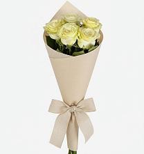 Букет белые крылья в Тюмени Букет цветов из:  Розы в Тюмени