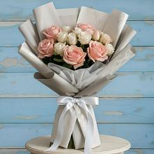 Букет Нежное облако в Тюмени Букет цветов из:  Розы в Тюмени