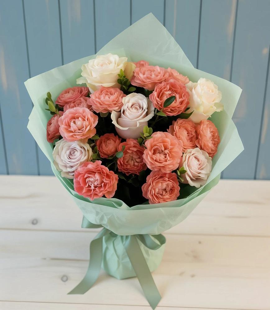 Букет влюбленный романтик в Тюмени Букет цветов из: Розы в Тюмени