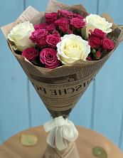 Букет Удивительный из роз в Тюмени Букет цветов из:  Розы в Тюмени