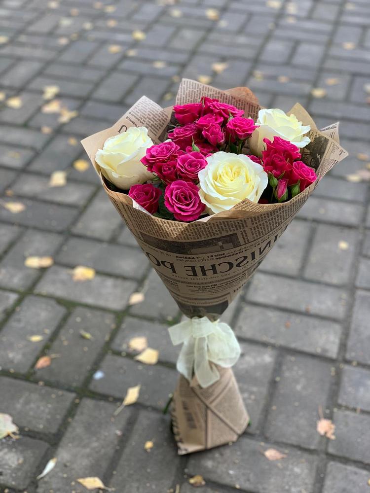 Букет Удивительный из роз в Тюмени Букет цветов из: Розы в Тюмени