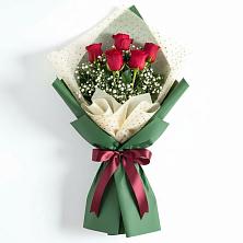 Букет рубиновое очарование в Тюмени Букет цветов из:  Розы в Тюмени