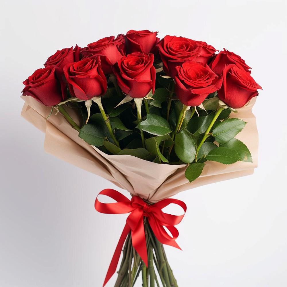 11 Красных роз Эдлесс Лав в Тюмени Букет 11 Красных роз Эдлесс Лав в Тюмени