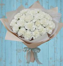 Букет Хрустальное утро в Тюмени Букет цветов из:  Гвоздики в Тюмени
