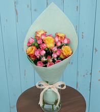 Букет Отличное настроение в Тюмени Букет цветов из:  Розы в Тюмени