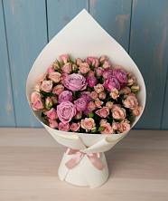 Букет Нежная розовость в Тюмени Букет цветов из:  Розы в Тюмени